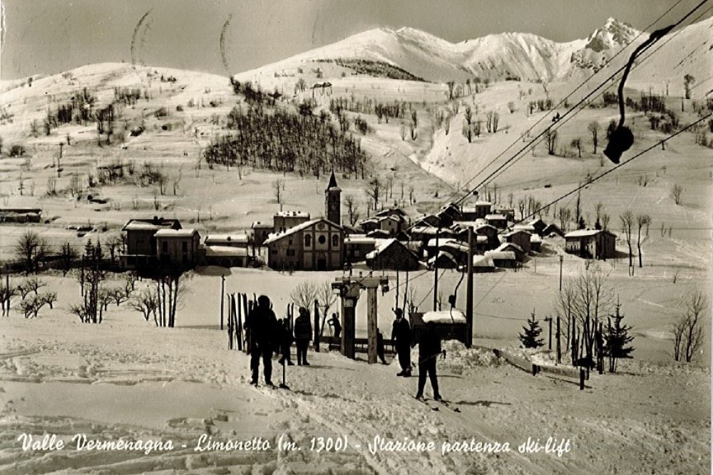 Limonetto - station Départ téléski - années 60